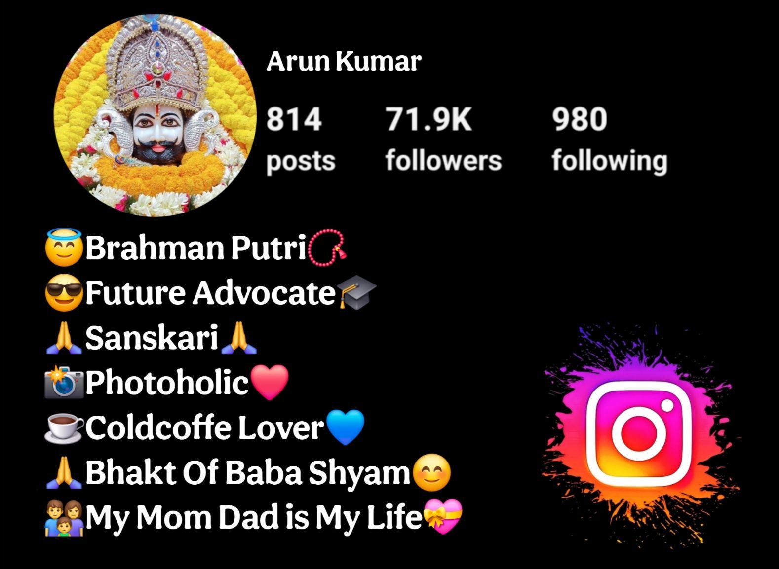 Khatu Shyam Ji Bio For Instagram