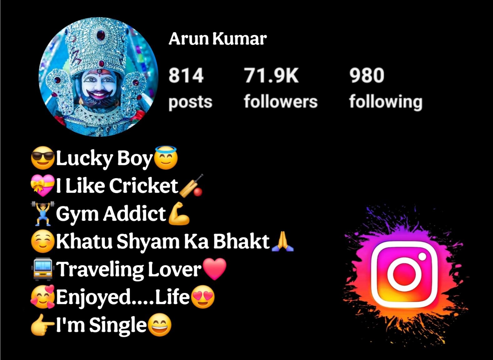 Khatu Shyam Ji Bio For Instagram