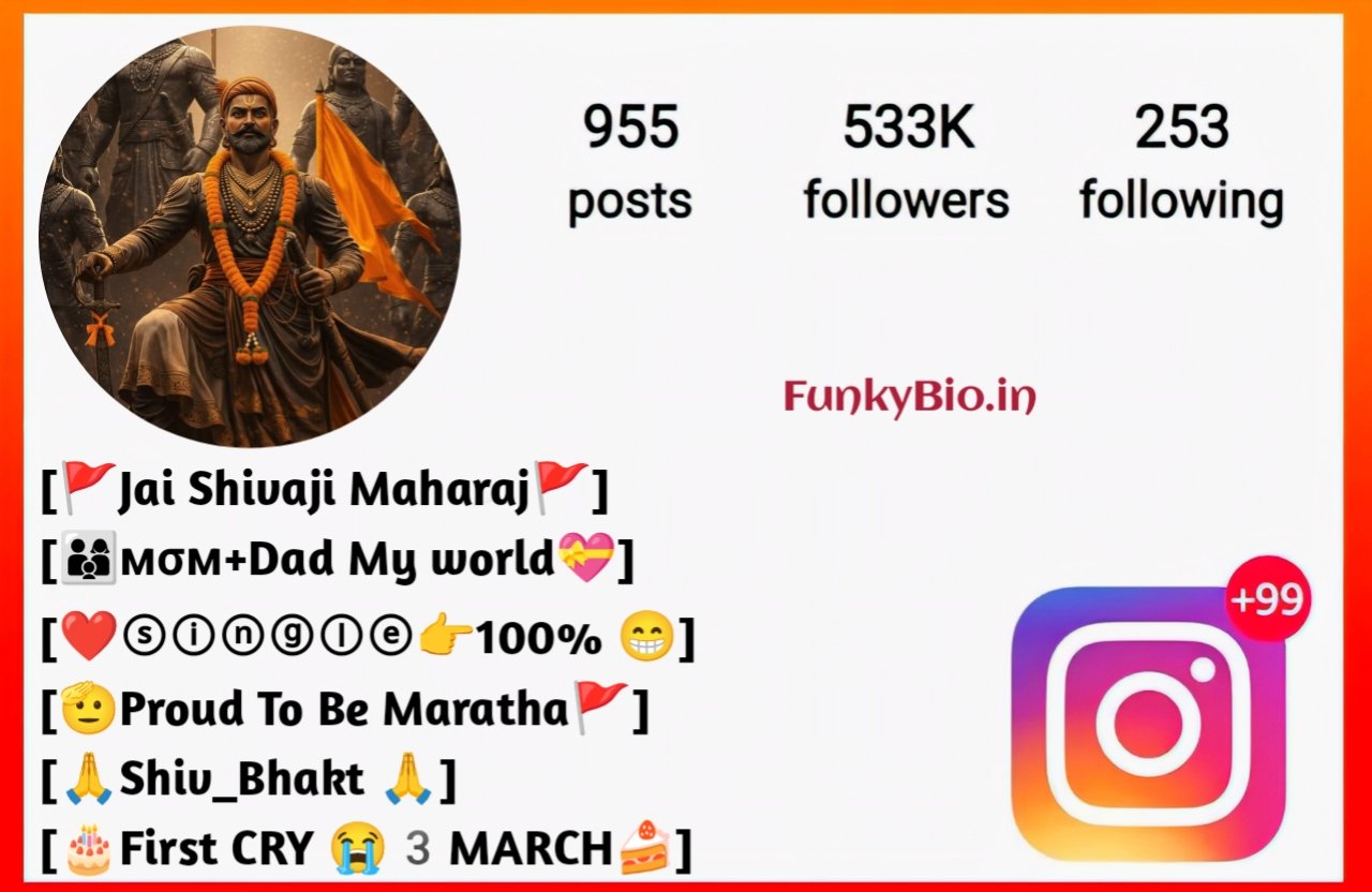 Instagram Bio For Shivaji Maharaj